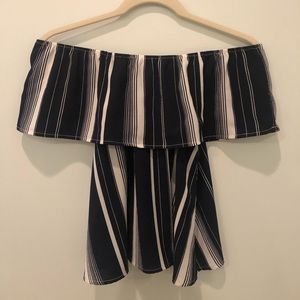 Stripped Off-the-Shoulder Top